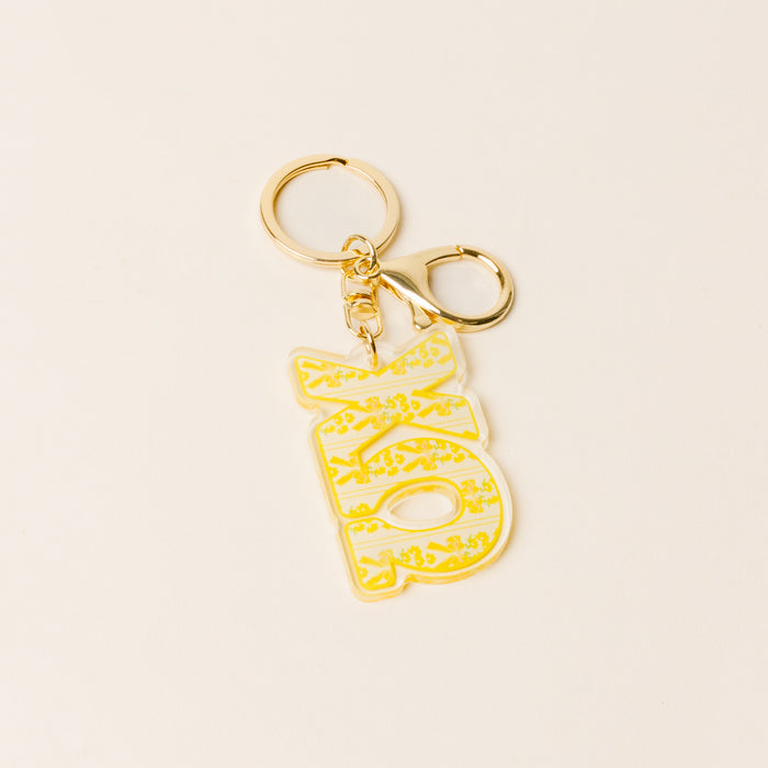 Chi Omega Oh So Fancy Letter Acrylic Keychain