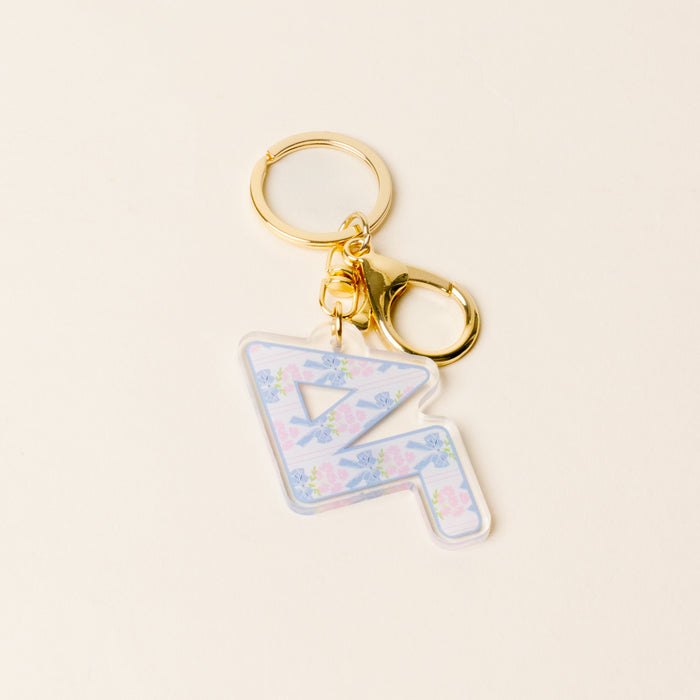 Delta Gamma Oh So Fancy Letter Acrylic Keychain