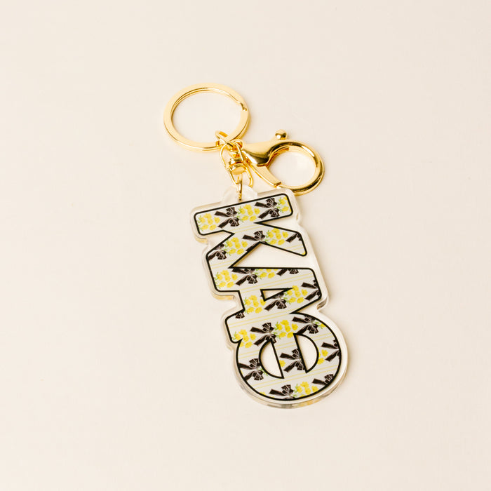 Kappa Alpha Theta Oh So Fancy Letter Acrylic Keychain