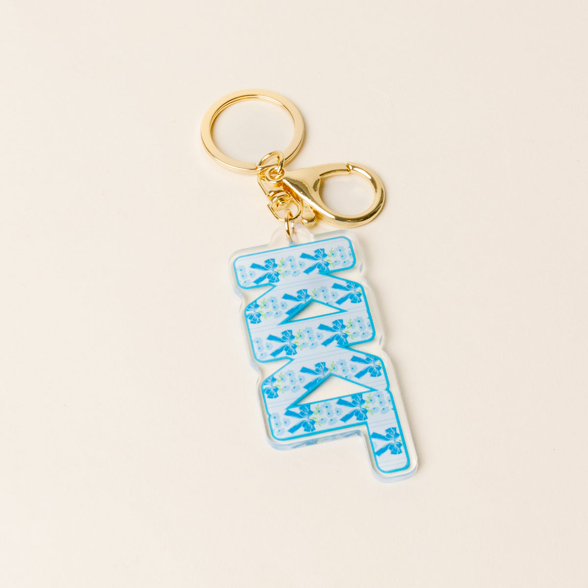 Kappa Kappa Gamma Oh So Fancy Letter Acrylic Keychain