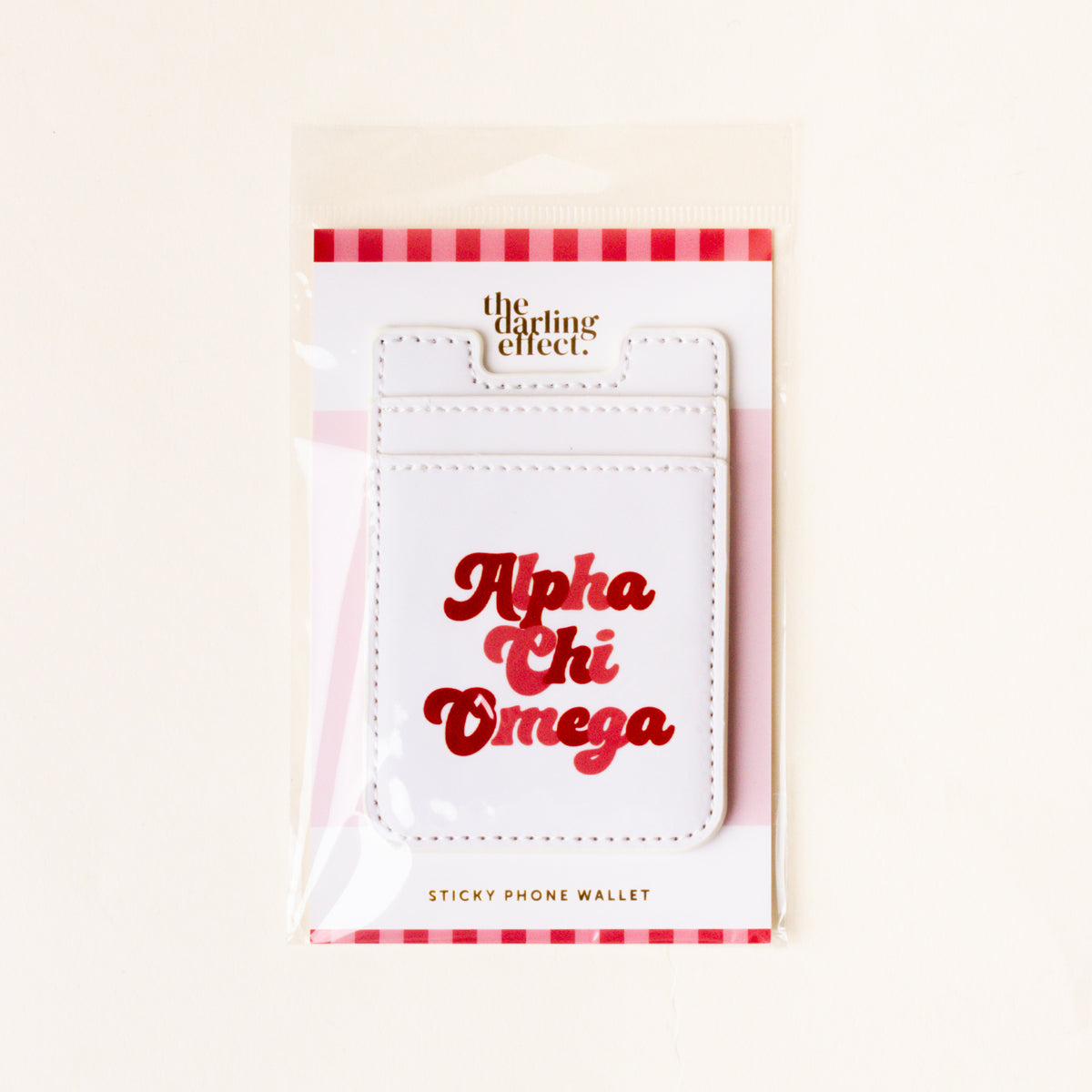 Alpha Chi Omega Stick-On Phone Wallet