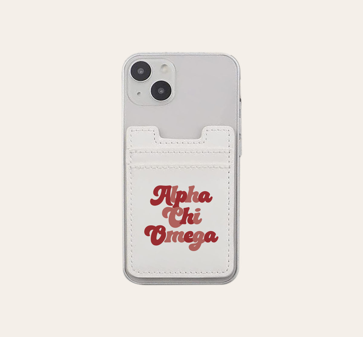 Alpha Chi Omega Stick-On Phone Wallet