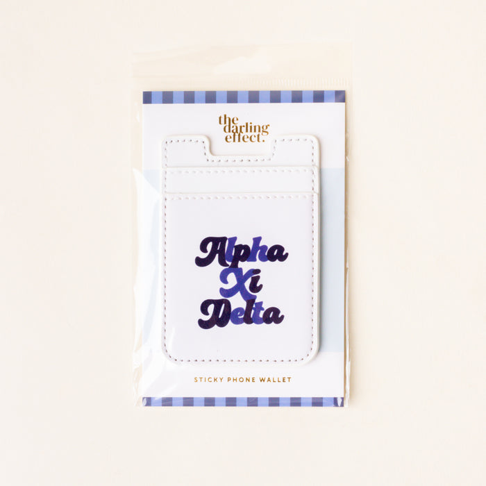 Alpha Xi Delta Stick-On Phone Wallet