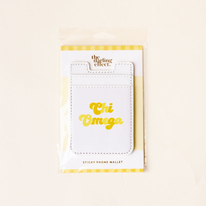 Chi Omega Stick-On Phone Wallet