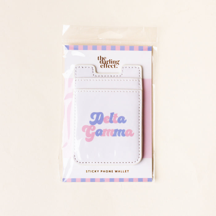 Delta Gamma Stick-On Phone Wallet