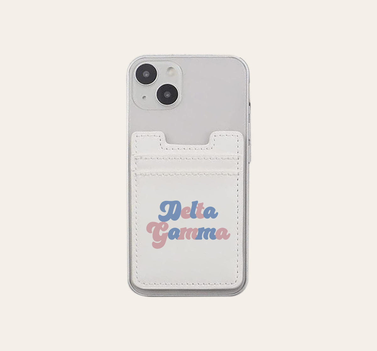Delta Gamma Stick-On Phone Wallet