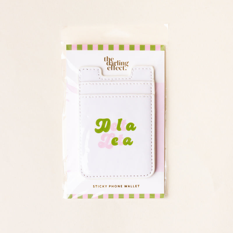 Delta Zeta Stick-On Phone Wallet