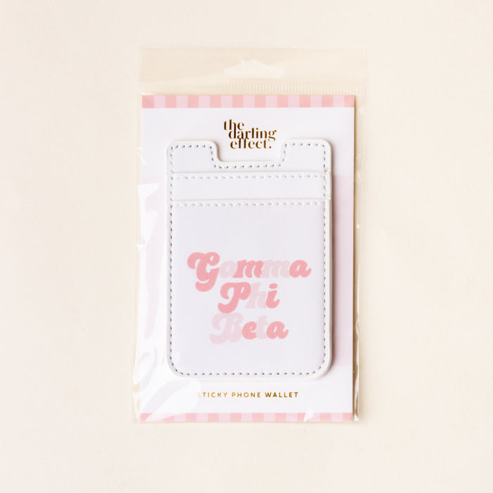 Gamma Phi Beta Stick-On Phone Wallet