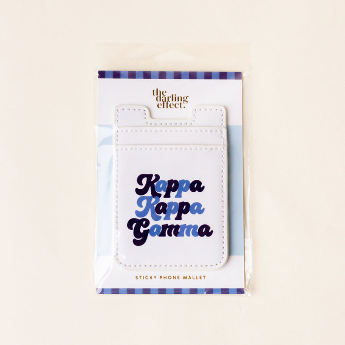 Kappa Kappa Gamma Stick-On Phone Wallet