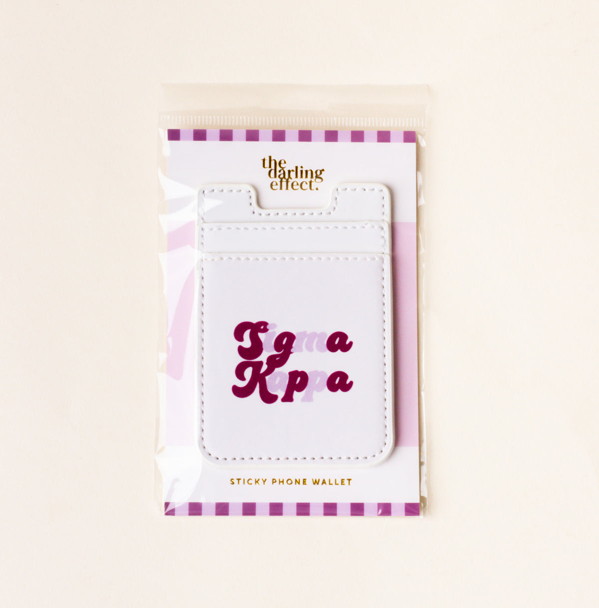 Sigma Kappa Stick-On Phone Wallet