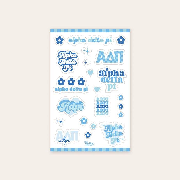 Alpha Delta Pi Sticker Sheet