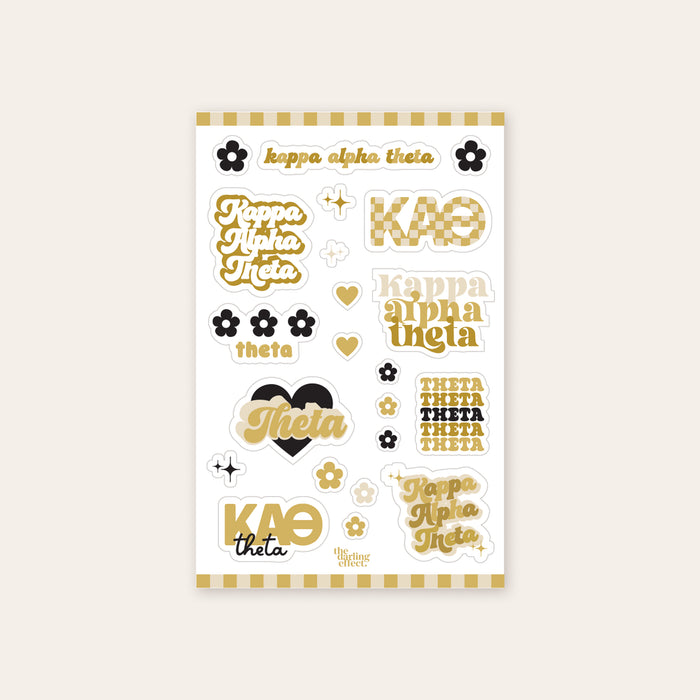 Kappa Alpha Theta Sticker Sheet