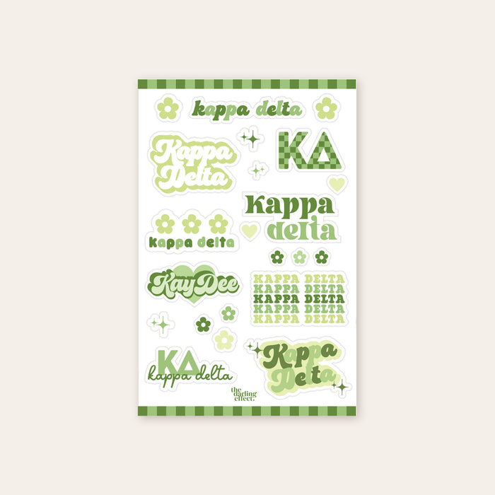 Kappa Delta Sticker Sheet