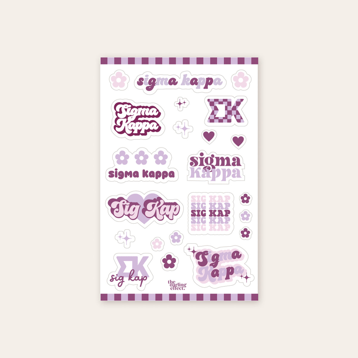 Sigma Kappa Sticker Sheet