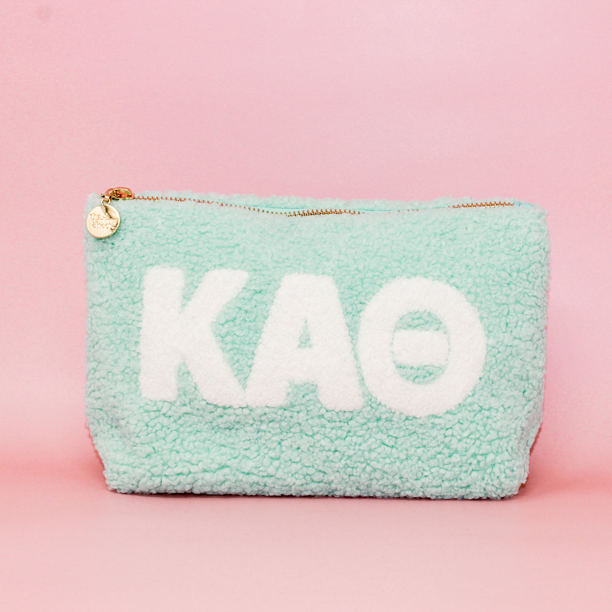 Kappa Alpha Theta Aqua Teddy Letter Pouch