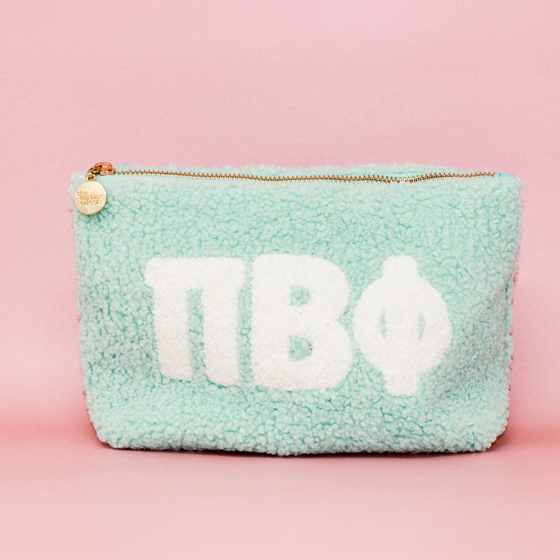 Pi Beta Phi Aqua Teddy Letter Pouch