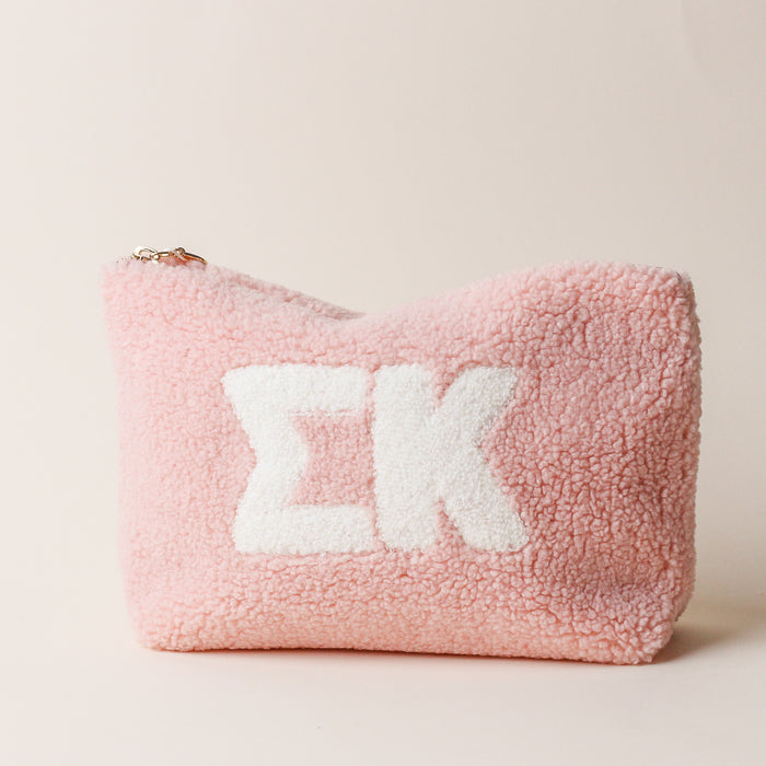 Sigma Kappa Blush Teddy Letter Pouch