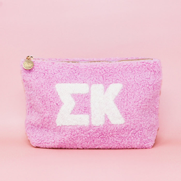 Sigma Kappa Teddy Letter Pouch Lilac