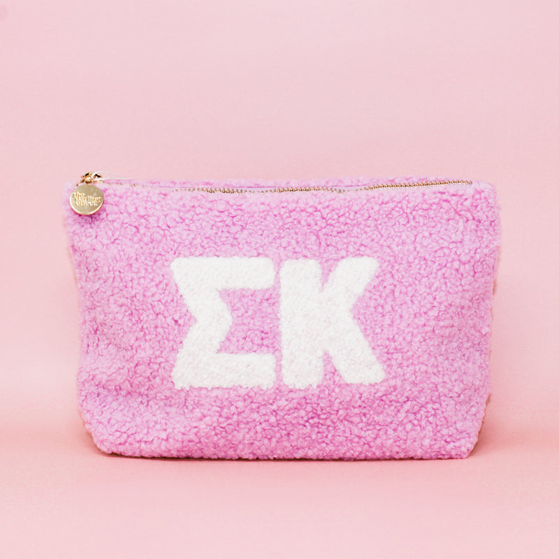 Sigma Kappa Lilac Teddy Letter Pouch