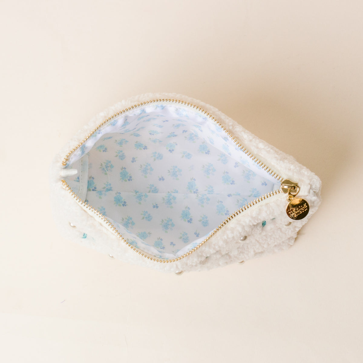 Alpha Xi Delta Bows & Pearls Teddy Pouch