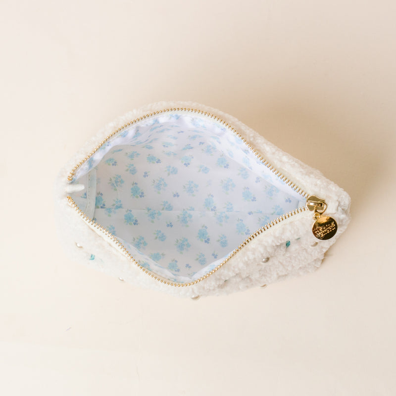 Alpha Xi Delta Bows & Pearls Teddy Pouch