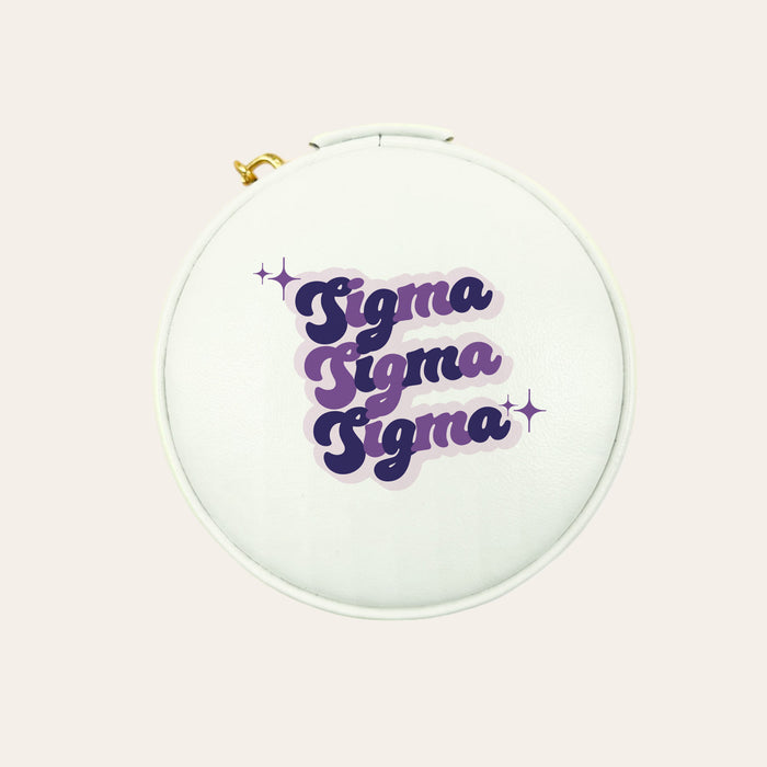 Sigma Sigma Sigma Travel Jewelry Case