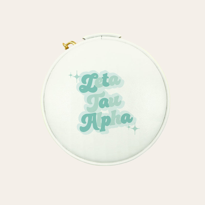 Zeta Tau Alpha Travel Jewelry Case