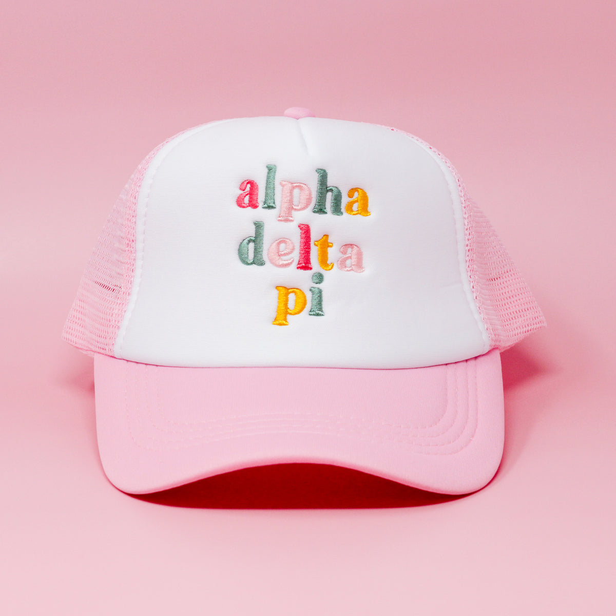 Alpha Delta Pi Pink Trucker Hat
