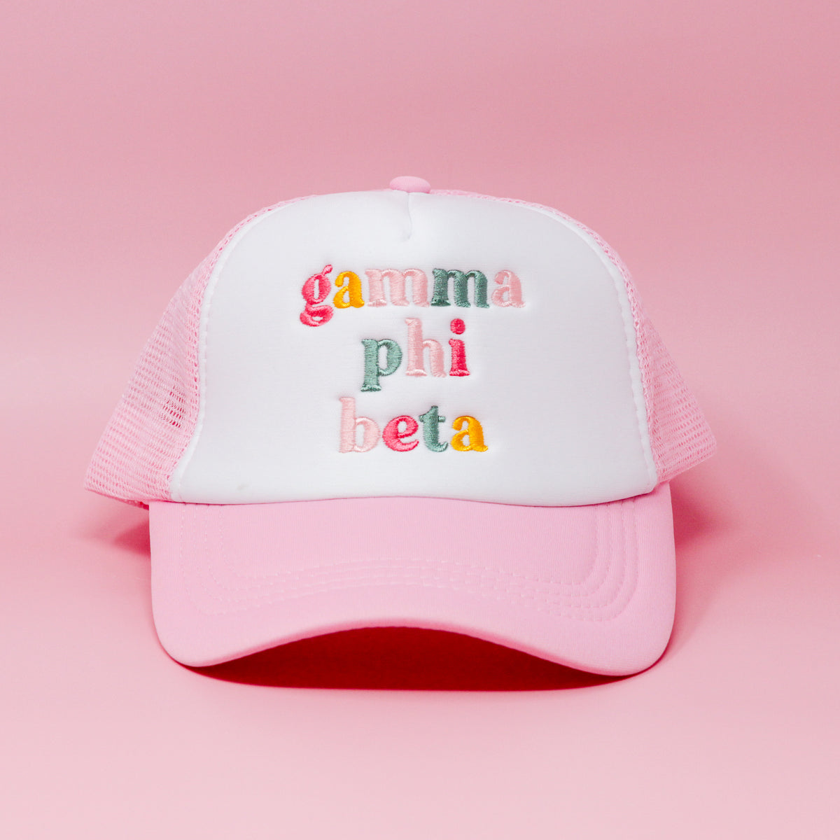 Gamma Phi Beta Pink Trucker Hat