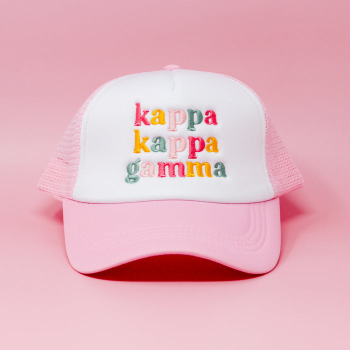 Kappa Kappa Gamma Pink Trucker Hat