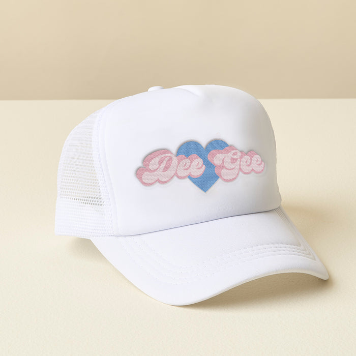 Delta Gamma White Trucker Hat