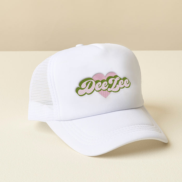 Delta Zeta White Trucker Hat