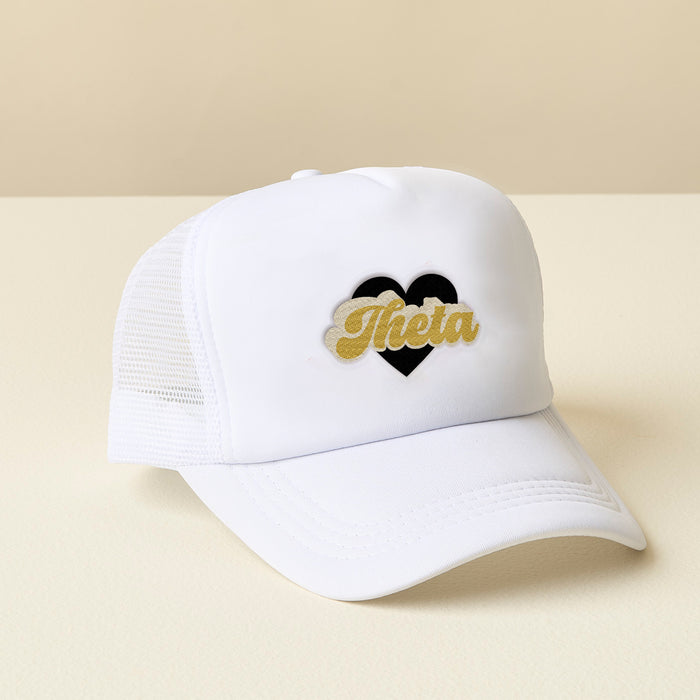 Kappa Alpha Theta White Trucker Hat
