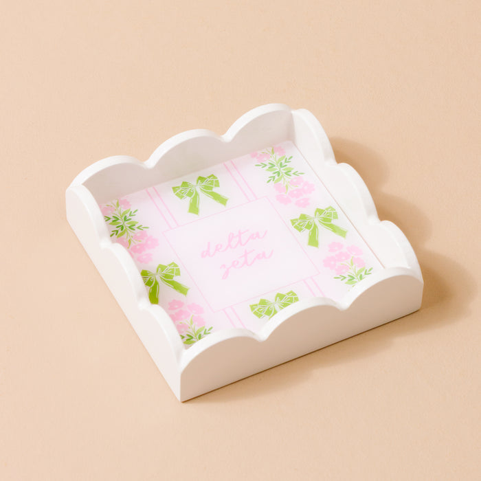 Delta Zeta Scallop Trinket Tray