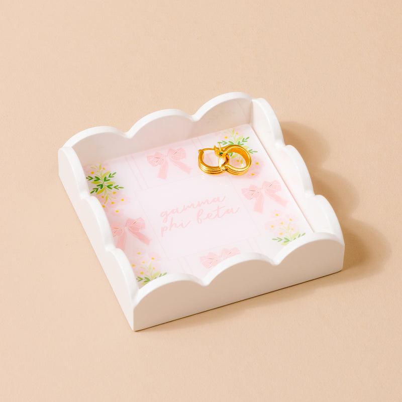 Gamma Phi Beta Scallop Trinket Tray