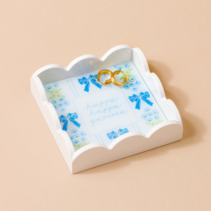 Kappa Kappa Gamma Scallop Trinket Tray