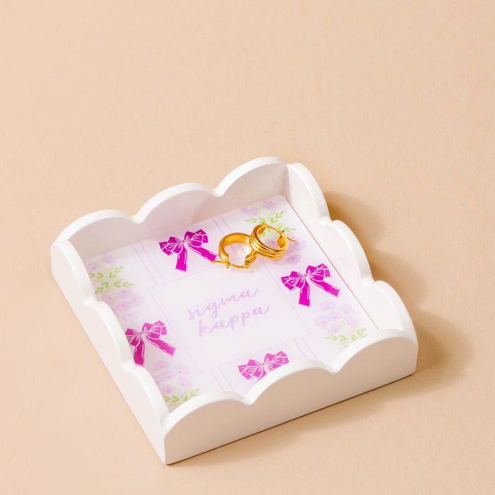 Sigma Kappa Scallop Trinket Tray