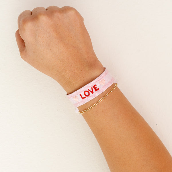 LOVE Woven Bracelet