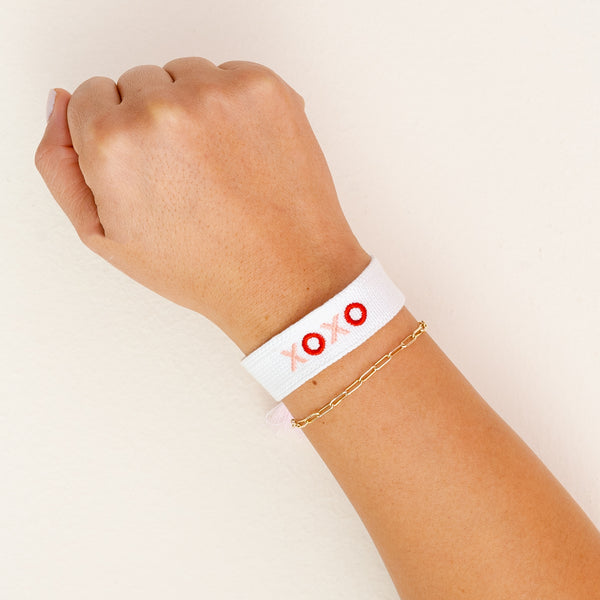 XOXO Woven Bracelet