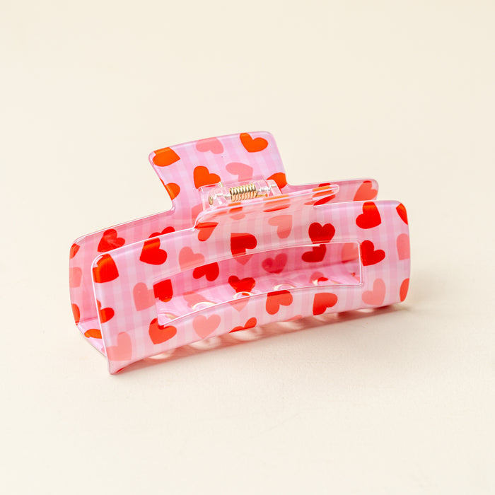 Charming Gingham Claw Clip