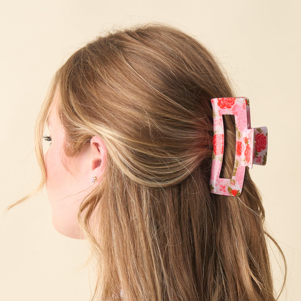 Rose Garden Printed Hair Clip