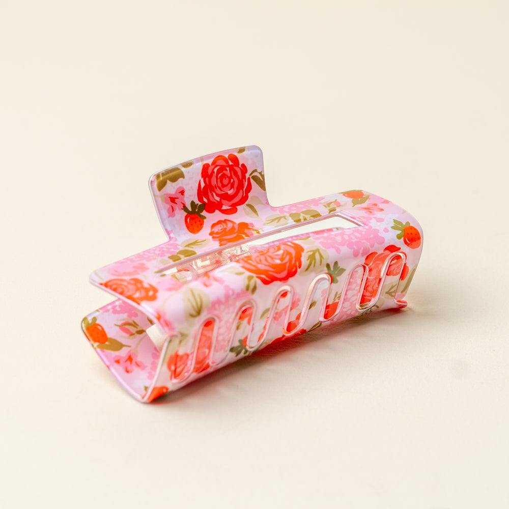 Rose Garden Printed Hair Clip