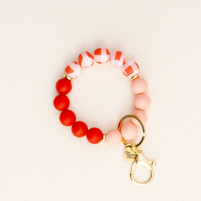 Cutie Pie Plaid Hands-Free Keychain Wristlet