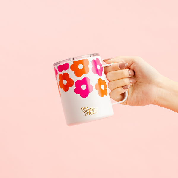 Lovebug Floral Insulated 14 oz Mug