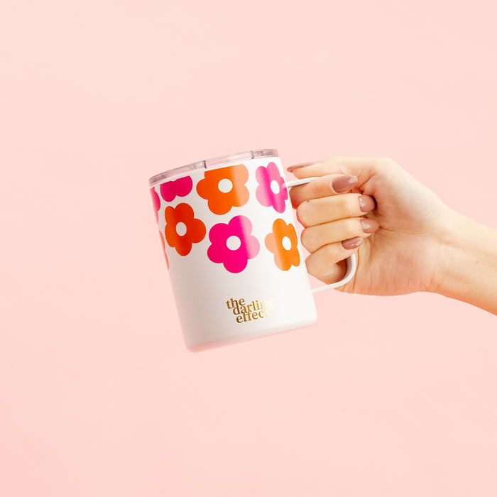Lovebug Flower 14 oz  Insulated Mug