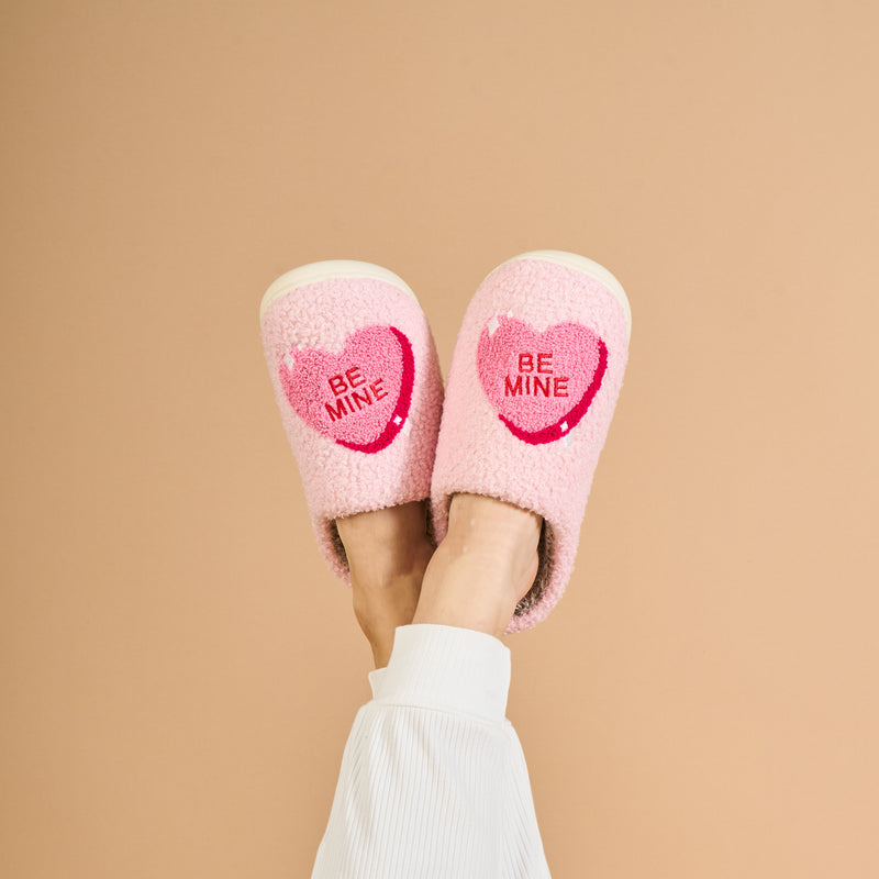 Fuzzy Slippers-Be Mine
