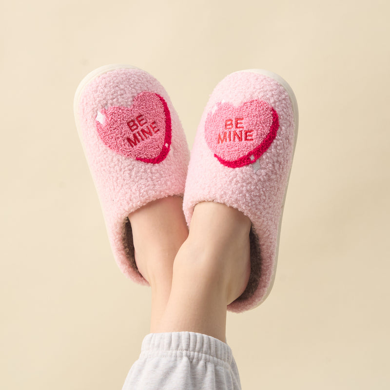 Fuzzy Slippers-Be Mine