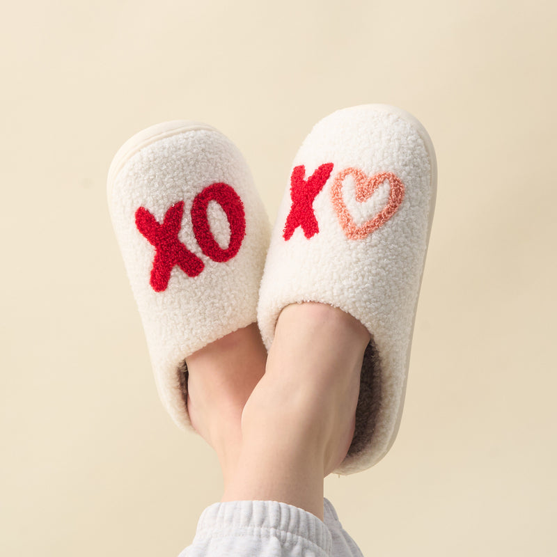 XOXO Fuzzy Slippers