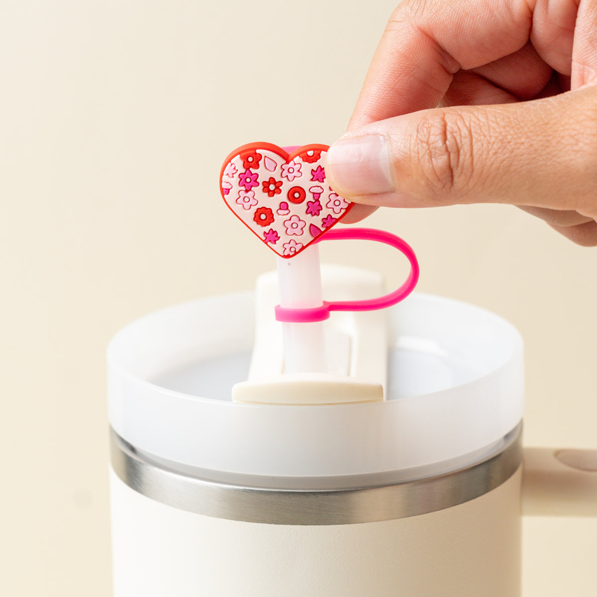 Hugs & Kisses Straw Topper Set