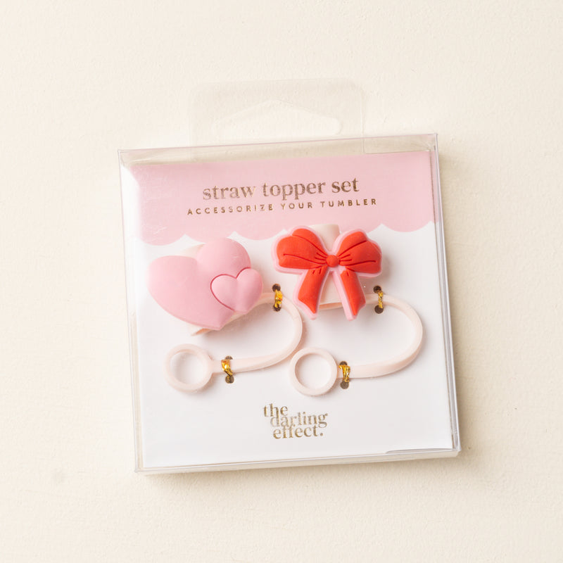 Sweet & Sassy Straw Topper Set